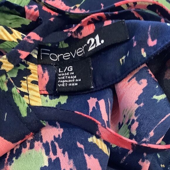 Forever 21 Caged Back Summer Blouse L - Picture 3 of 3